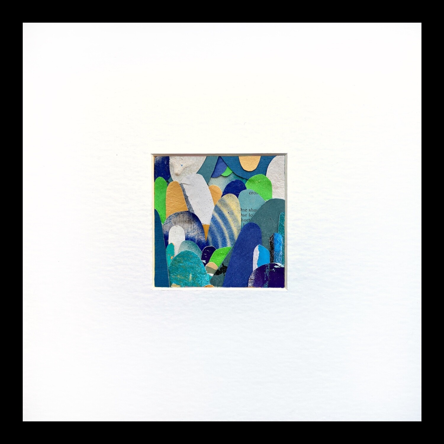 Blue Sunday. 2021. 10x10cm Original Analogue Collage