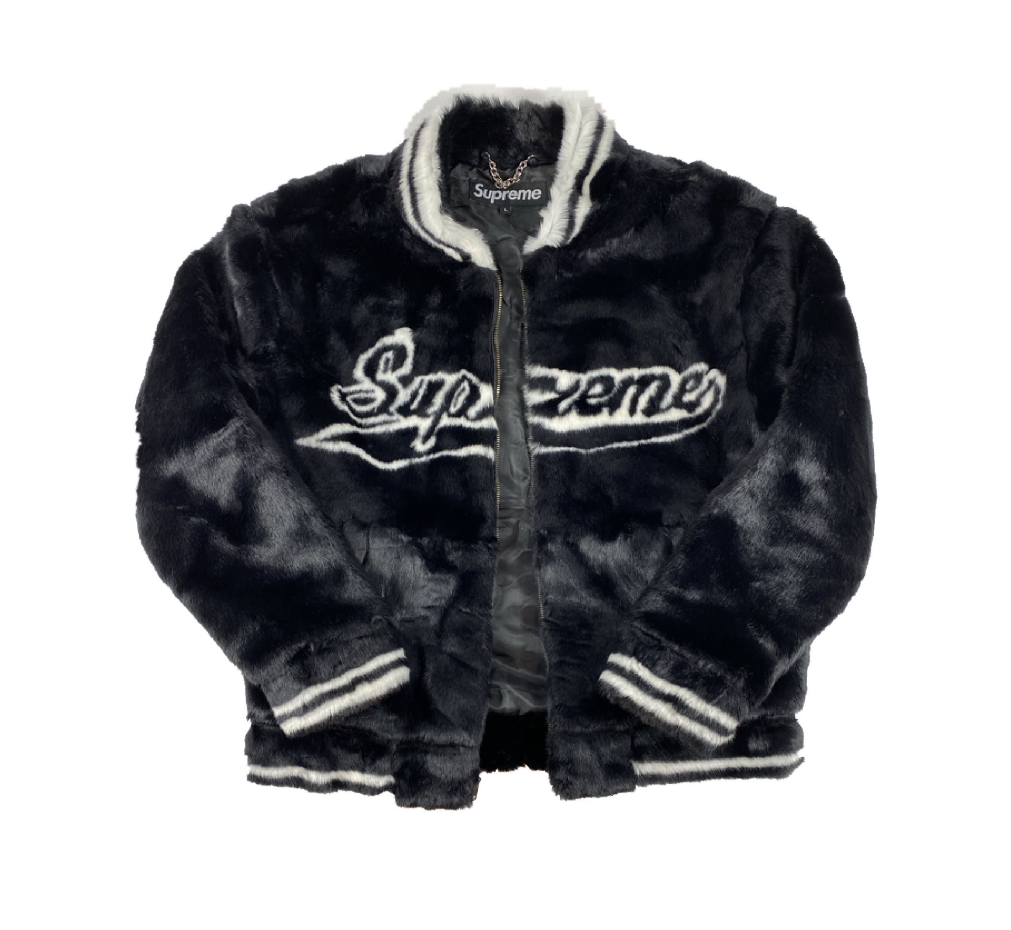 Supreme Faux Fur Varsity Jacket Black 2025 | www.cfc.cat