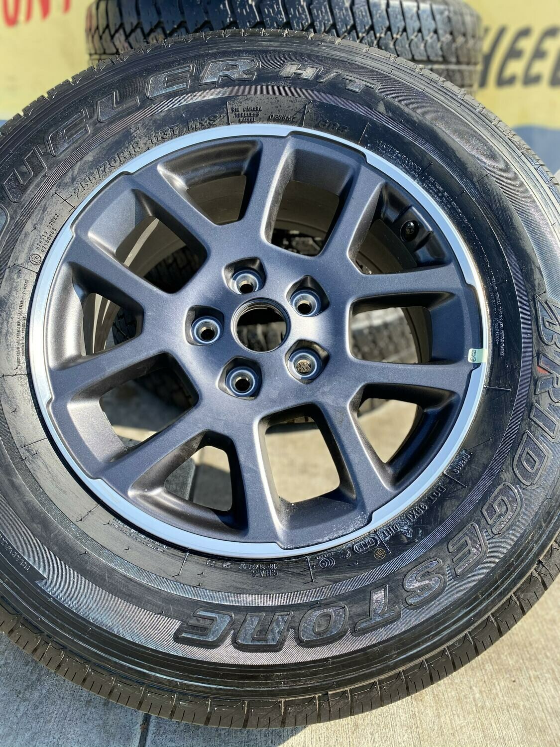 255/70R18 BRIDGE STONE TIRES & RIMS