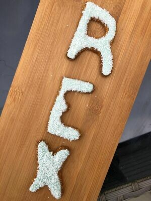 Alphabet Letters - Blue with white sprinkles