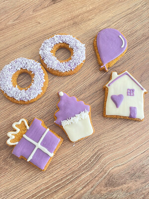Happy Gotcha Day Cookie Set Purple 