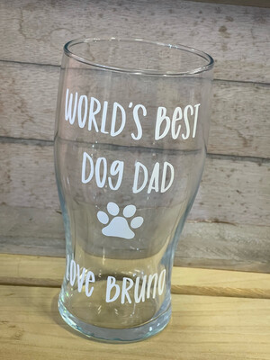 World’s Best Dog Dad Pint Glass