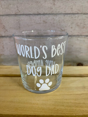 World’s Best Dog Dad Mixer Glass 