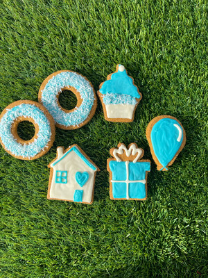 Happy Gotcha Day Cookie Set Blue