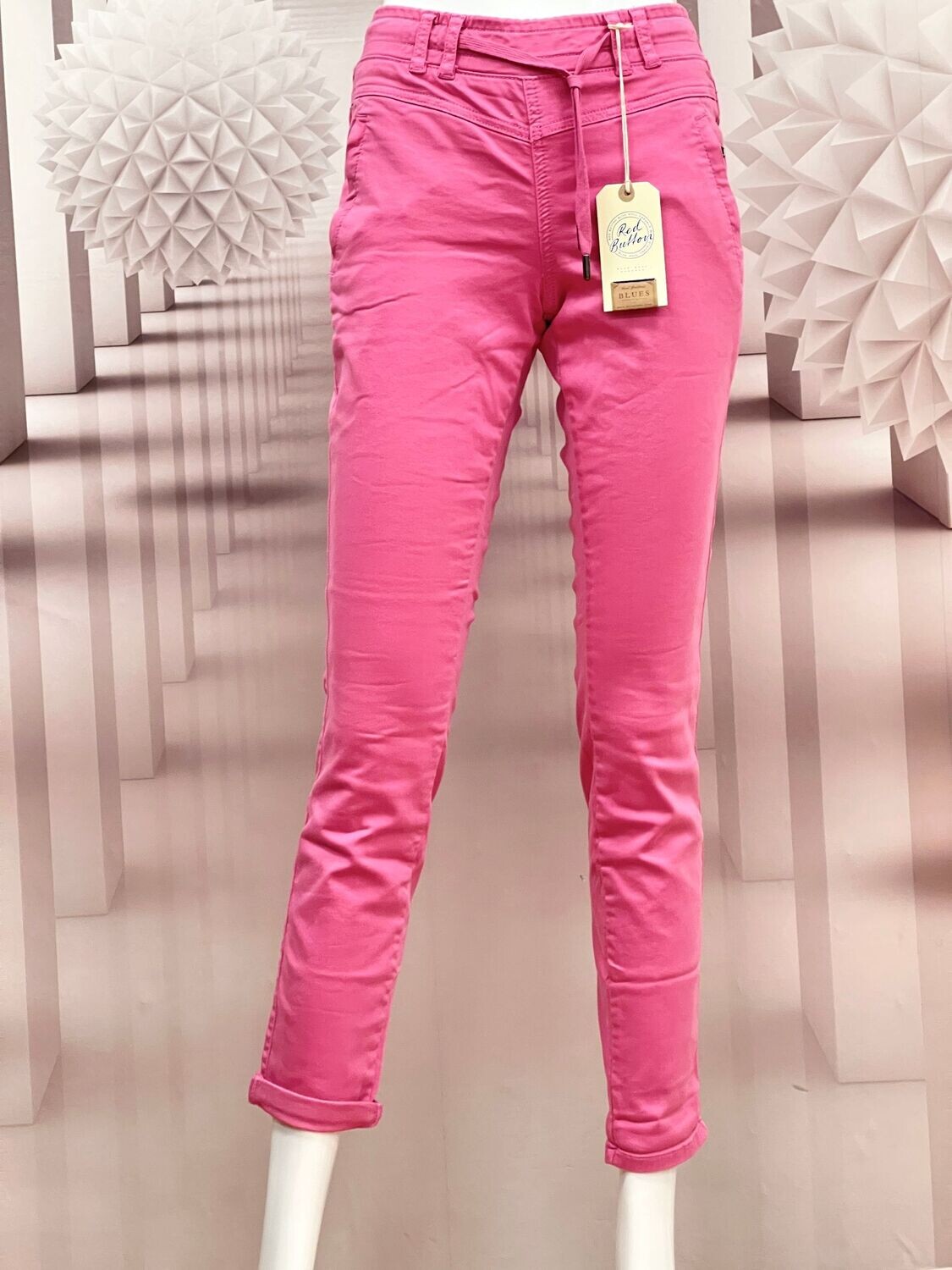 Red Button Ladies Tessy Cropped Joggers SRB3936 - Light Sky Blue