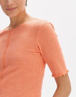 SIROSA Shirt mit Kurbelkante 40022 peachy coral OPUS