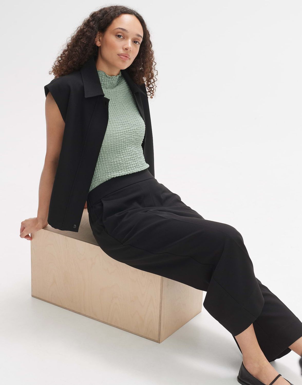 MEDAWI Culotte Georgettestoff black OPUS