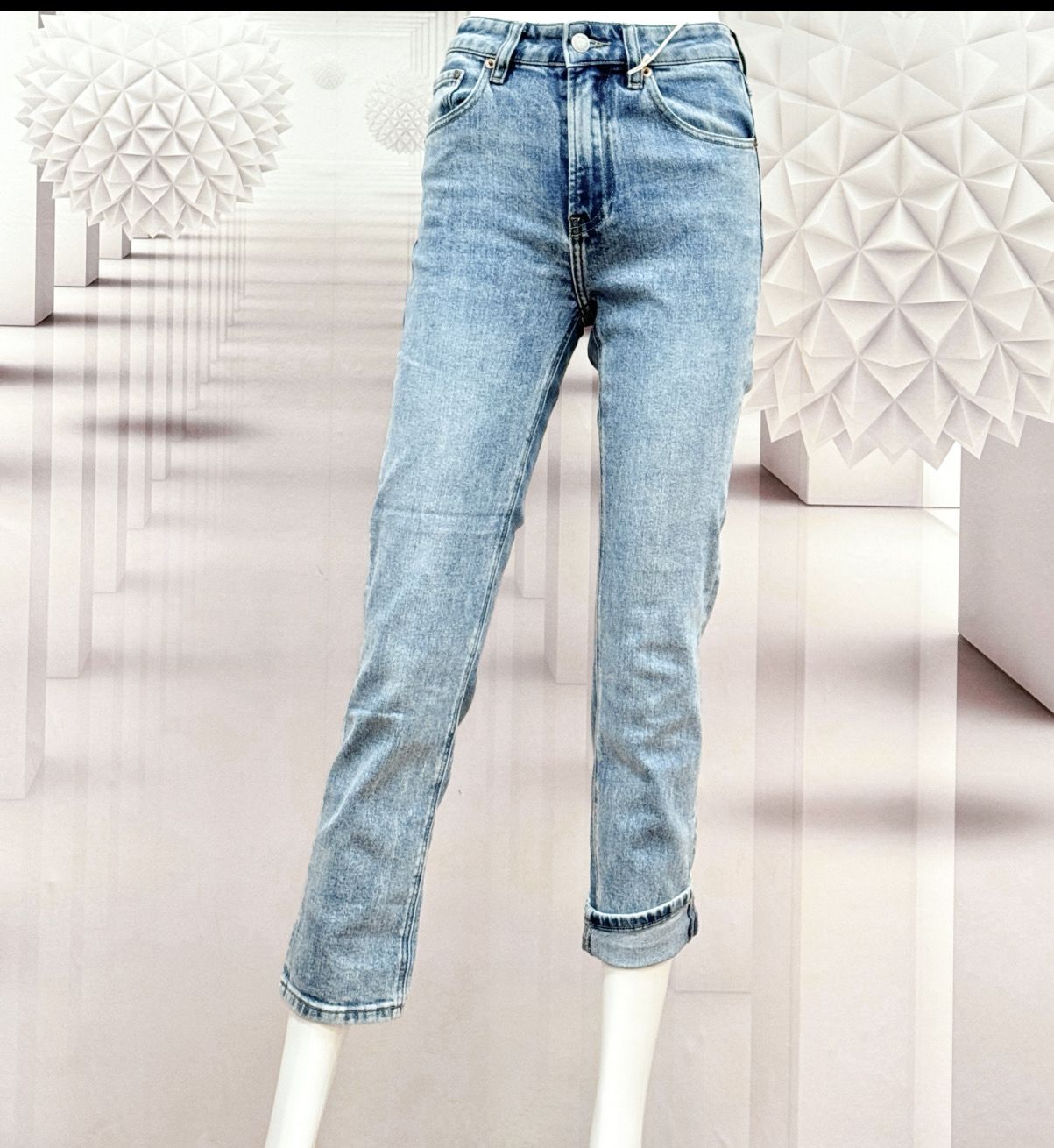 SRB4156 TARA Jeans 27er Länge light stone RED BUTTON