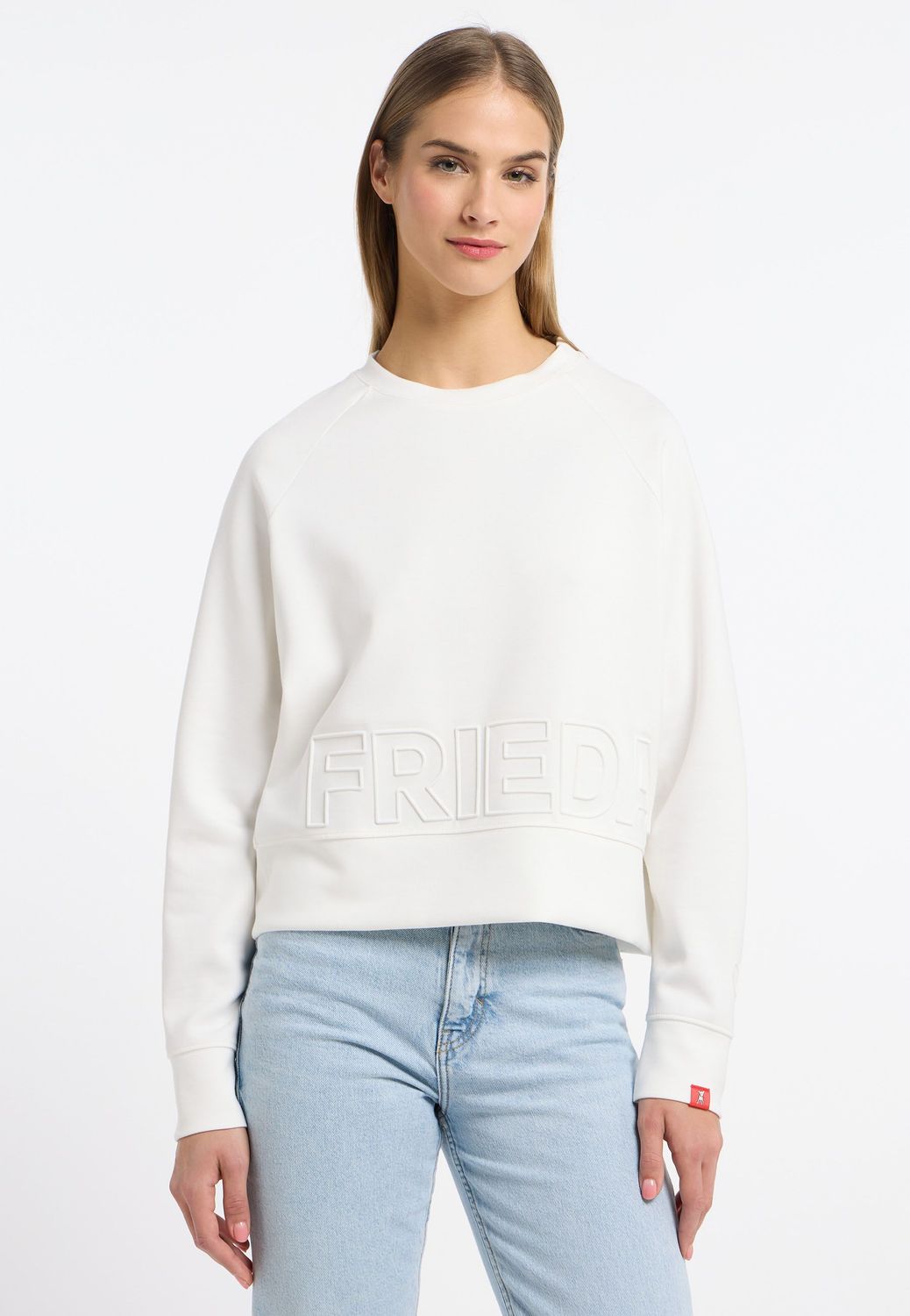 3226-101 Top Sweaty mit Logo in offwhite FRIEDA&FREDDIES