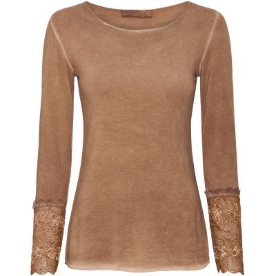 11297 camel cognac Unterziehshirt mit Spitzenärmelabschluß MARTA 11297 camel cognac Unterziehshirt mit Spitzenärmelabschluß MARTA