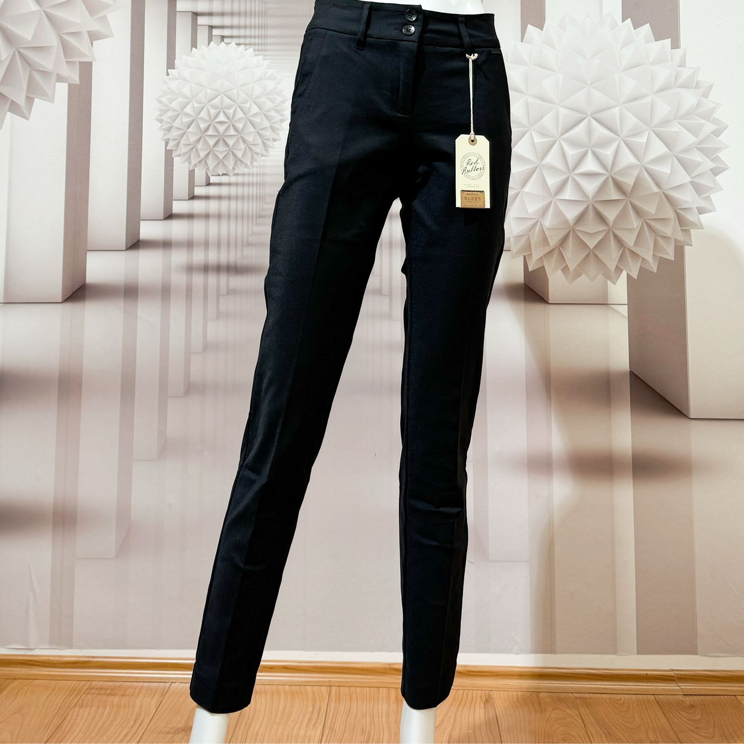 SRB4383 DIANA black Businesshose RED BUTTON