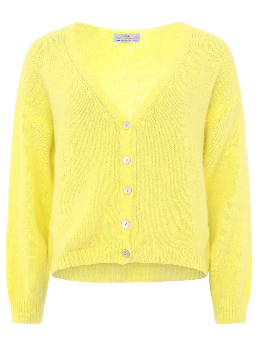 2026J Wollmixcardigan gelb ZWILLINGSHERZ 36-42