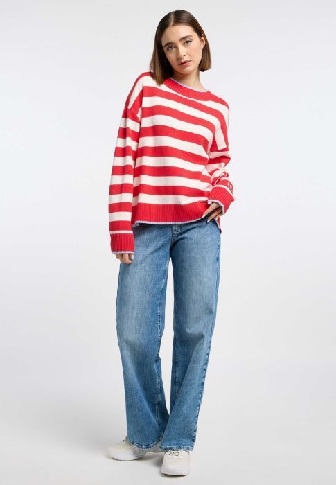 4330-301 Pullover Stripes hello red FRIEDA und FREDDIES