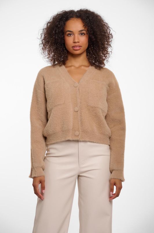 ISAREA kuschelige Flauschstrickjacke desert RINO&PELLE ISAREA kuschelige Flauschstrickjacke desert RINO&PELLE