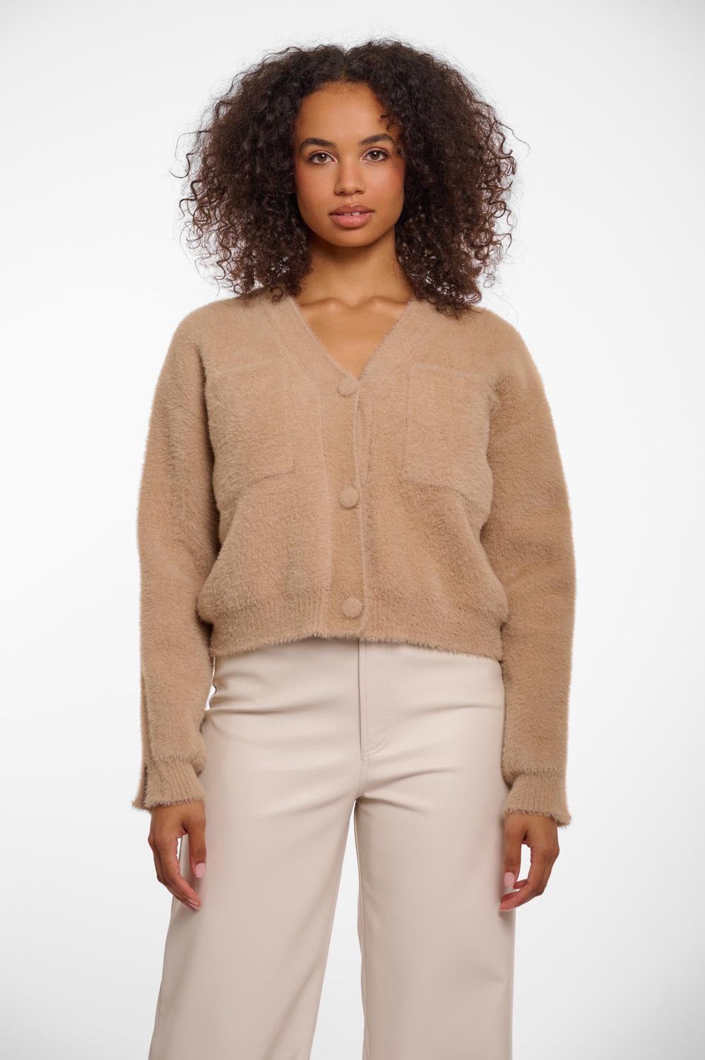 ISAREA kuschelige Flauschstrickjacke desert RINO&PELLE
