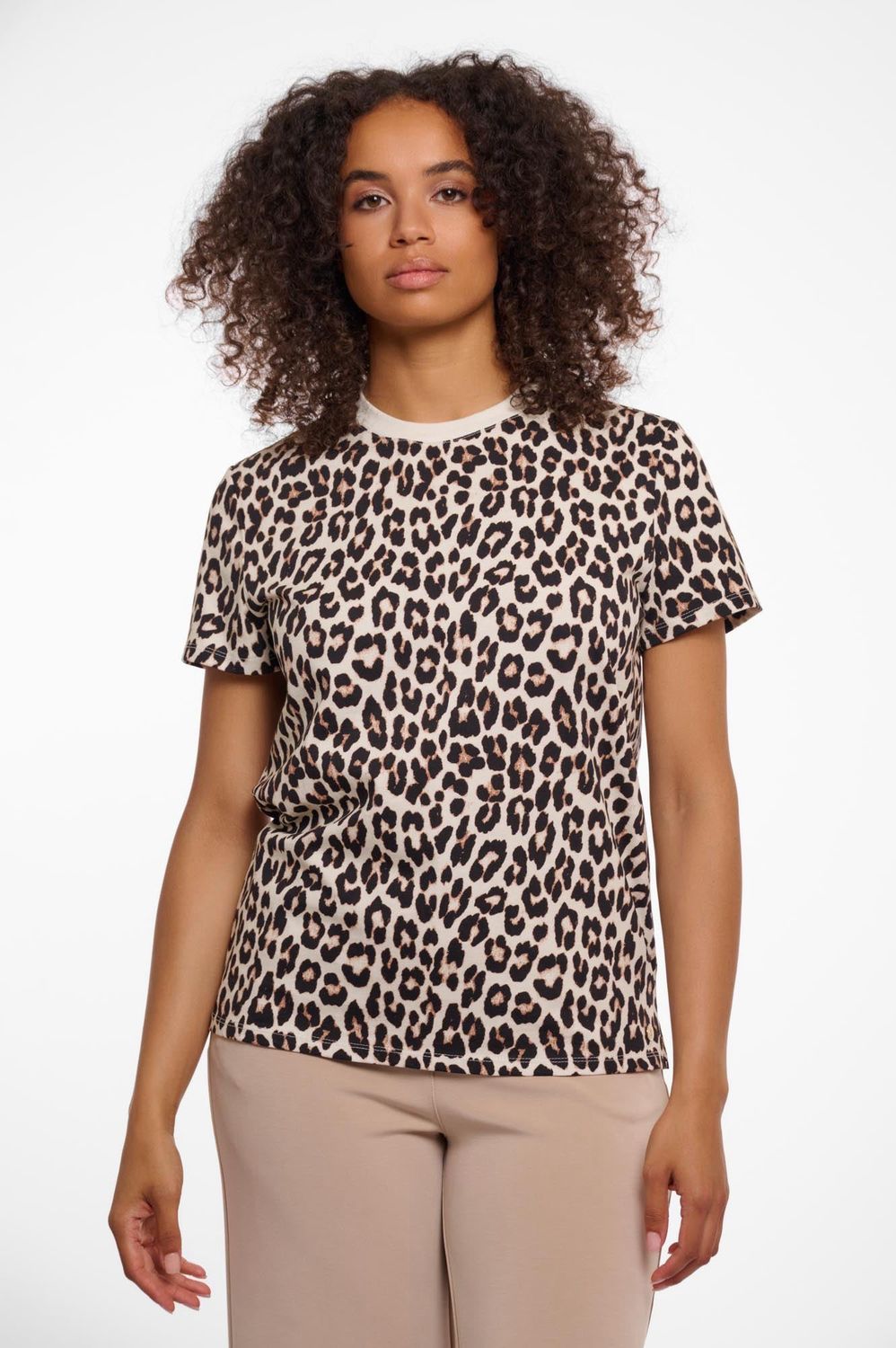 BORO Kurzarmshirt Leopard RINO&PELLE