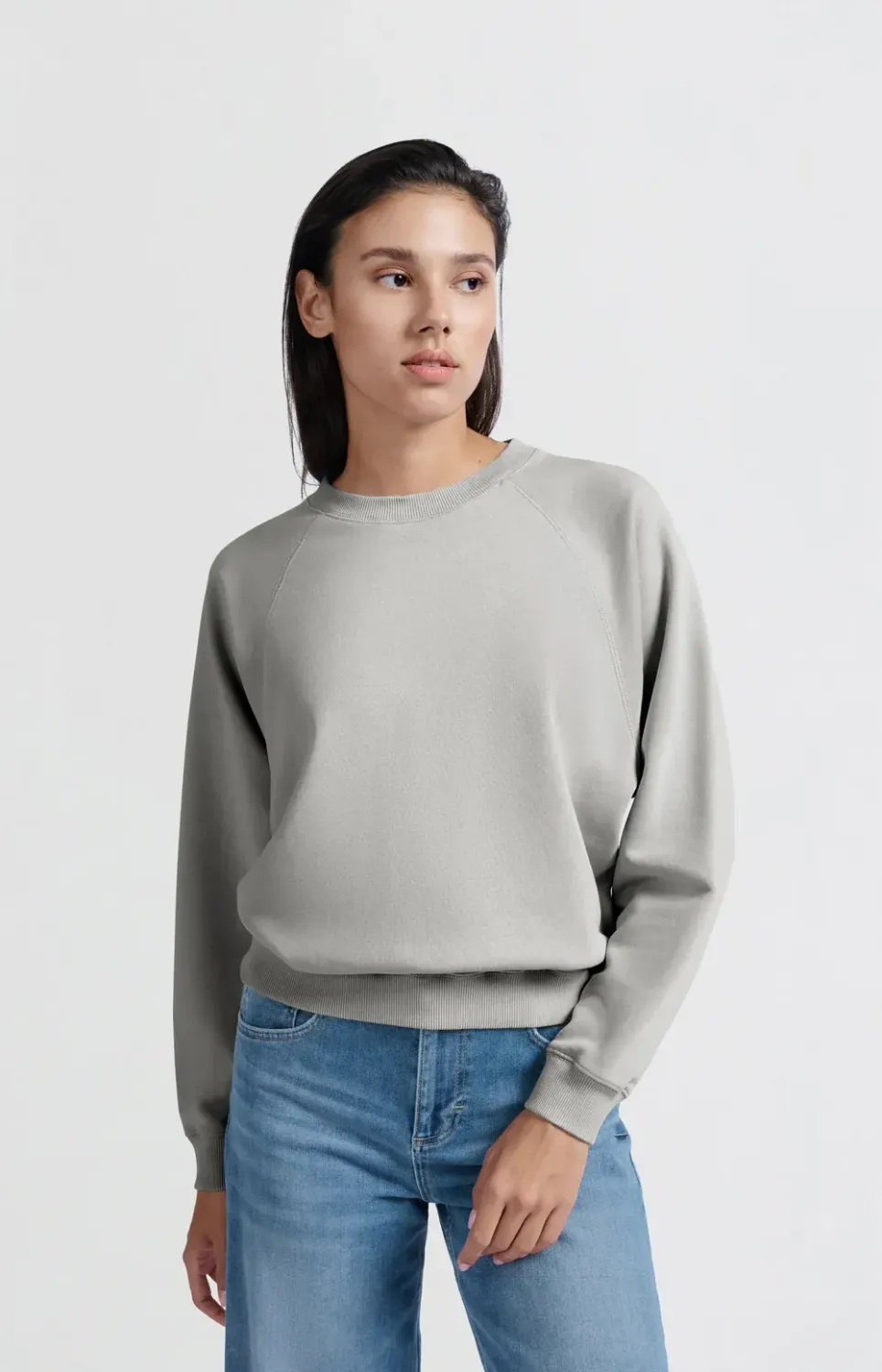 01-109078-501 Raglan- Sweater44204 harbor mist greyYAYA