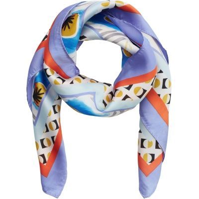 FA-60110 Blue Vierecktuch bunt MARTA DU CHATEAU