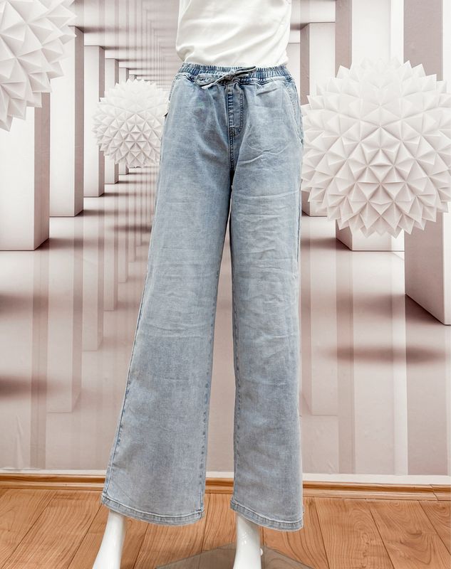 SARA 11456 -100 blue denim wide leg Jeans mit Dehnbund BLUE MONKEY- bitte Größenschlüssel unten beachten SARA 11456 -100 blue denim wide leg Jeans mit Dehnbund BLUE MONKEY- bitte Größenschlüssel unten beachten