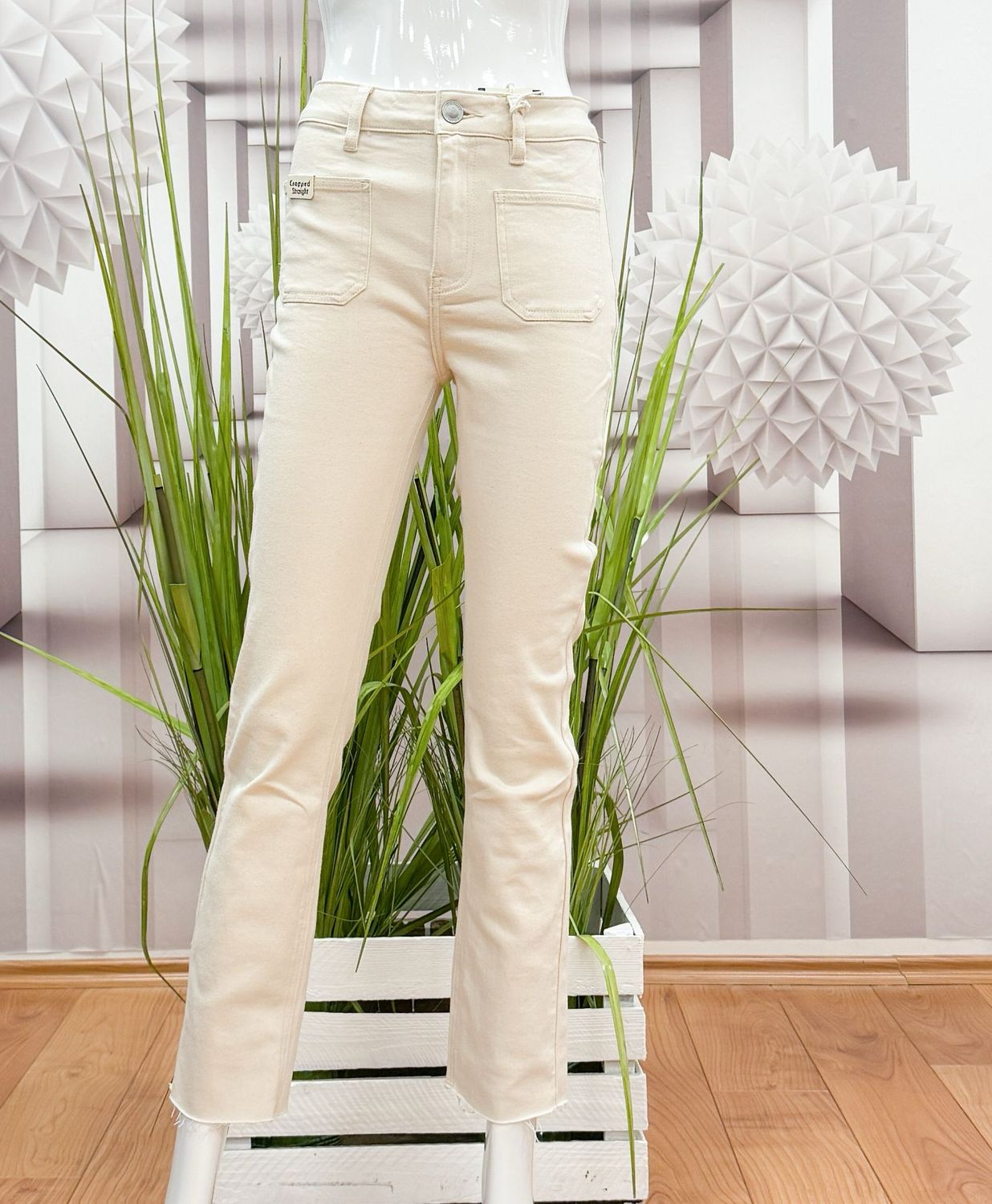 SADIE 30840 Slimfit Jeans 149 offwhite- 28er Länge BLUE MONKEY- eine Größe größer bestellen