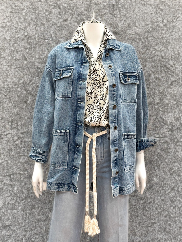 WAYNE Jeansjacke western blue MAISON HOTEL