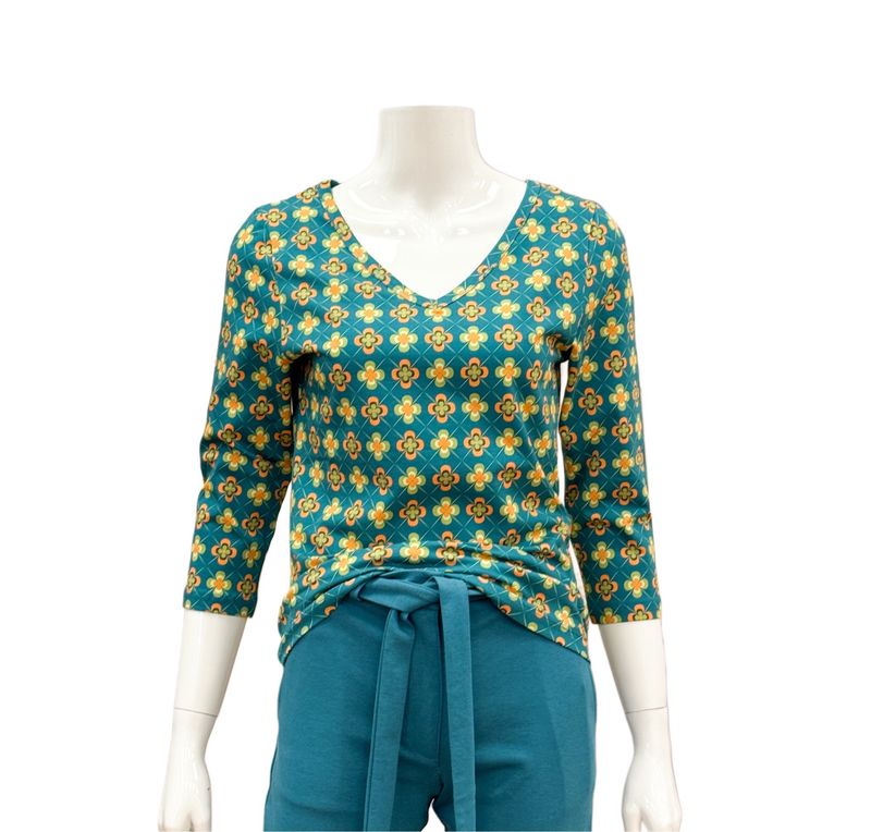 LASU2542 Lynn vintage fever Shirt 3/4 Arm V LALAMOUR LASU2542 Lynn vintage fever Shirt 3/4 Arm V LALAMOUR