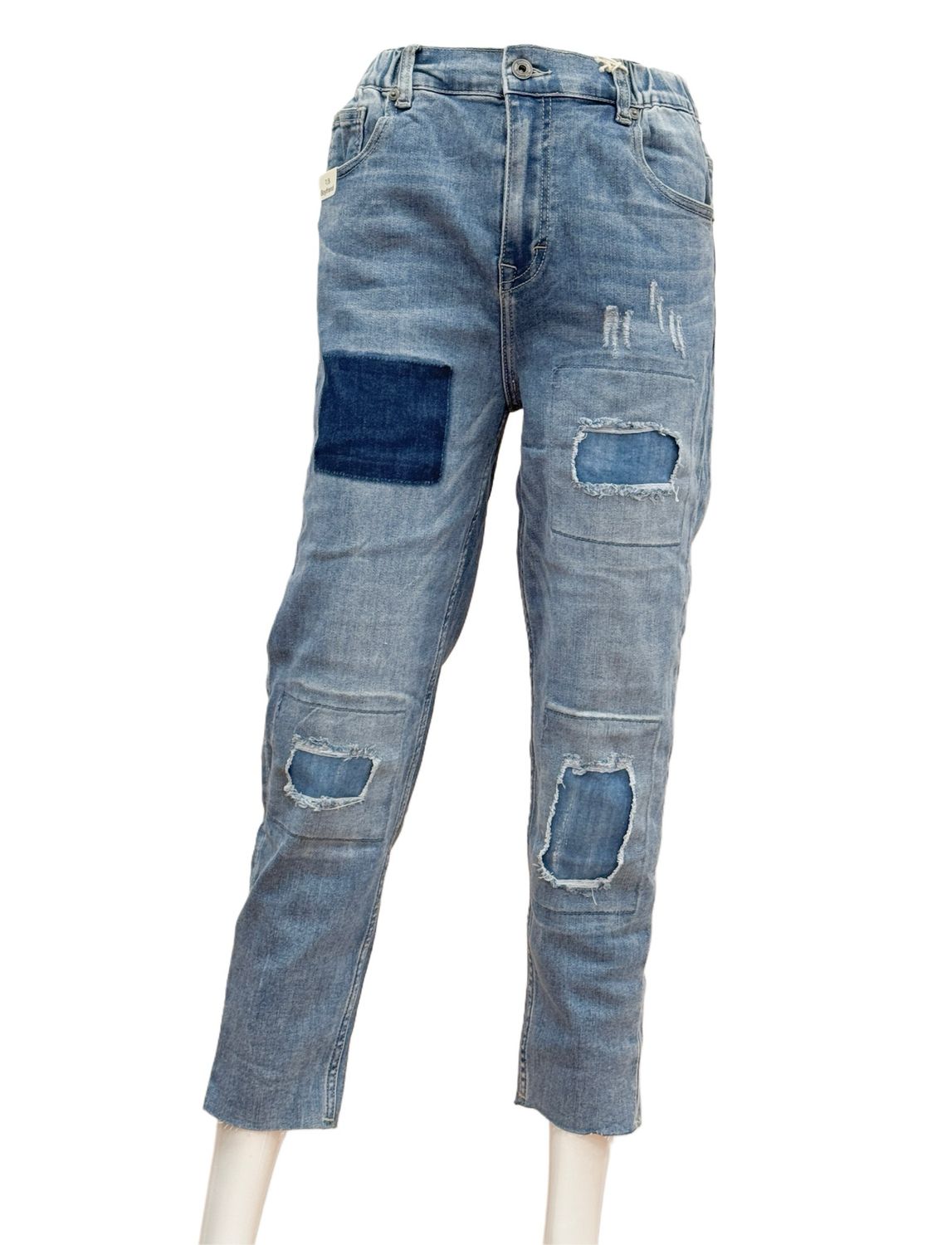 57ALMA 11504 denim Patchwork BLUE MONKEY