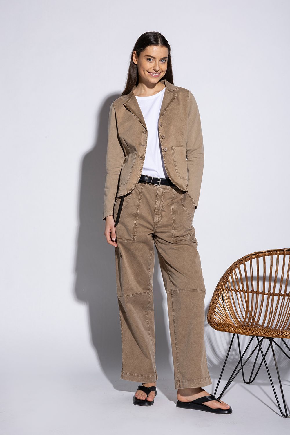 MILO PANT- You0093 coconut - eine Größe kleiner kaufen YOU TOO