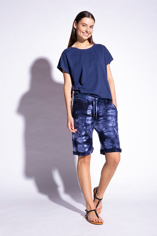 0067 YOU TWO Shorts navy batik YOU TOO 0067 YOU TWO Shorts navy batik YOU TOO