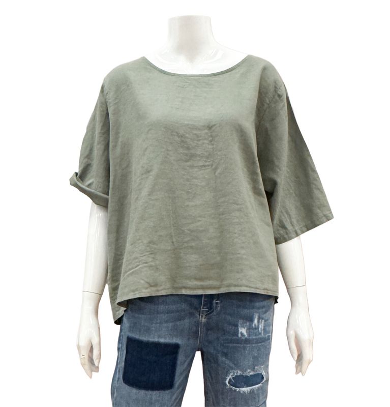 83428 Blusenshirt mit Rückenknopfleiste khaki MARTA DU CHATEAU 83428 Blusenshirt mit Rückenknopfleiste khaki MARTA DU CHATEAU
