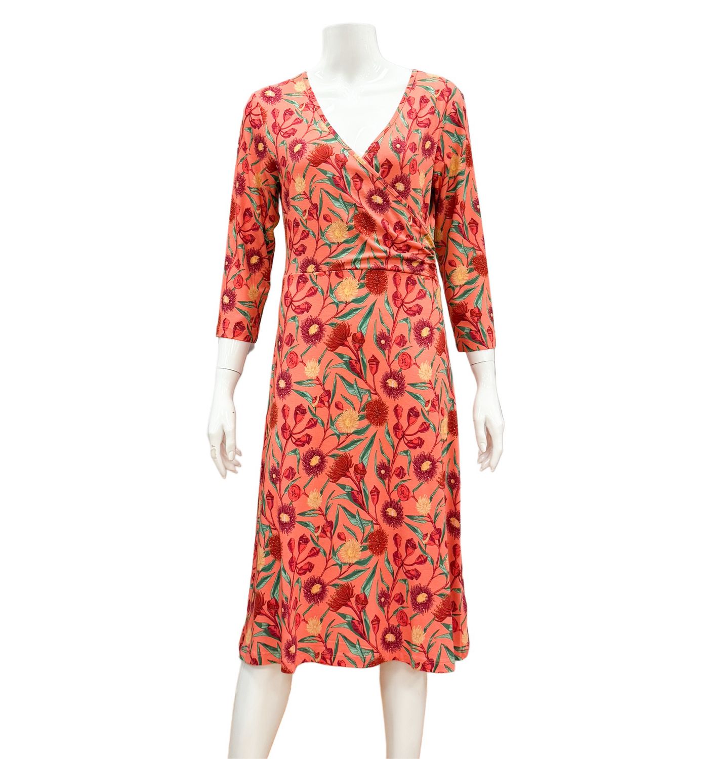 LASU 25151 Cross Kleid wild bouquet LALAMOUR - eine Größe größer bestellen