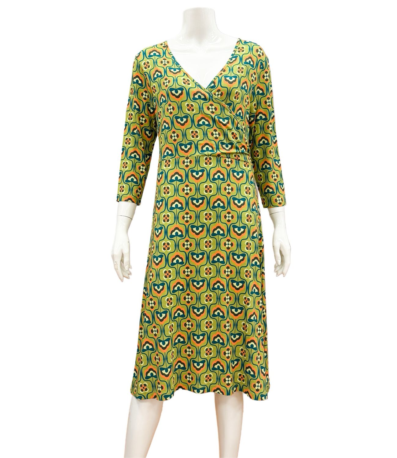 LASU 25152 Cross Kleid lotus LALAMOUR eine Größe größer bestellen