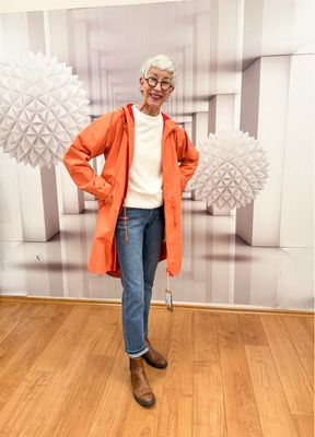 Wetterjacke DERBE REDUZIERT, Kuschelpullover OPUS REDUZIERT, Jeans KATE in 3 Längen RED BUTTON