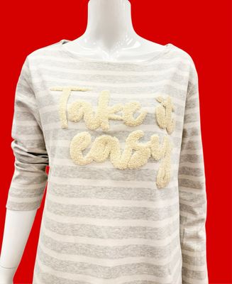 51081/5 Shirt mit mit Flockprint 51081/5 Shirt mit mit Flockprint" Take it easy" THE SHIRT PROJEKT