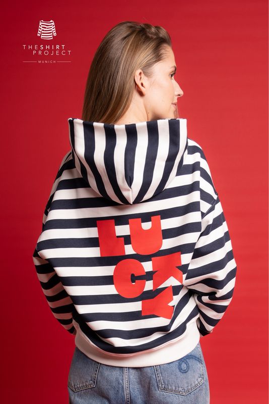 51074/5 Hoddie stripe navy offwhite THE SHIRT PROJEKT 51074/5 Hoddie stripe navy offwhite THE SHIRT PROJEKT