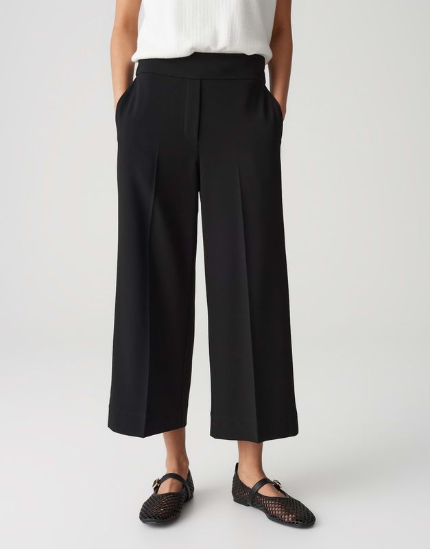 MISHA CREPE Wide Culotte aus Viskosekrepp 900 black OPUS MISHA CREPE Wide Culotte aus Viskosekrepp 900 black OPUS