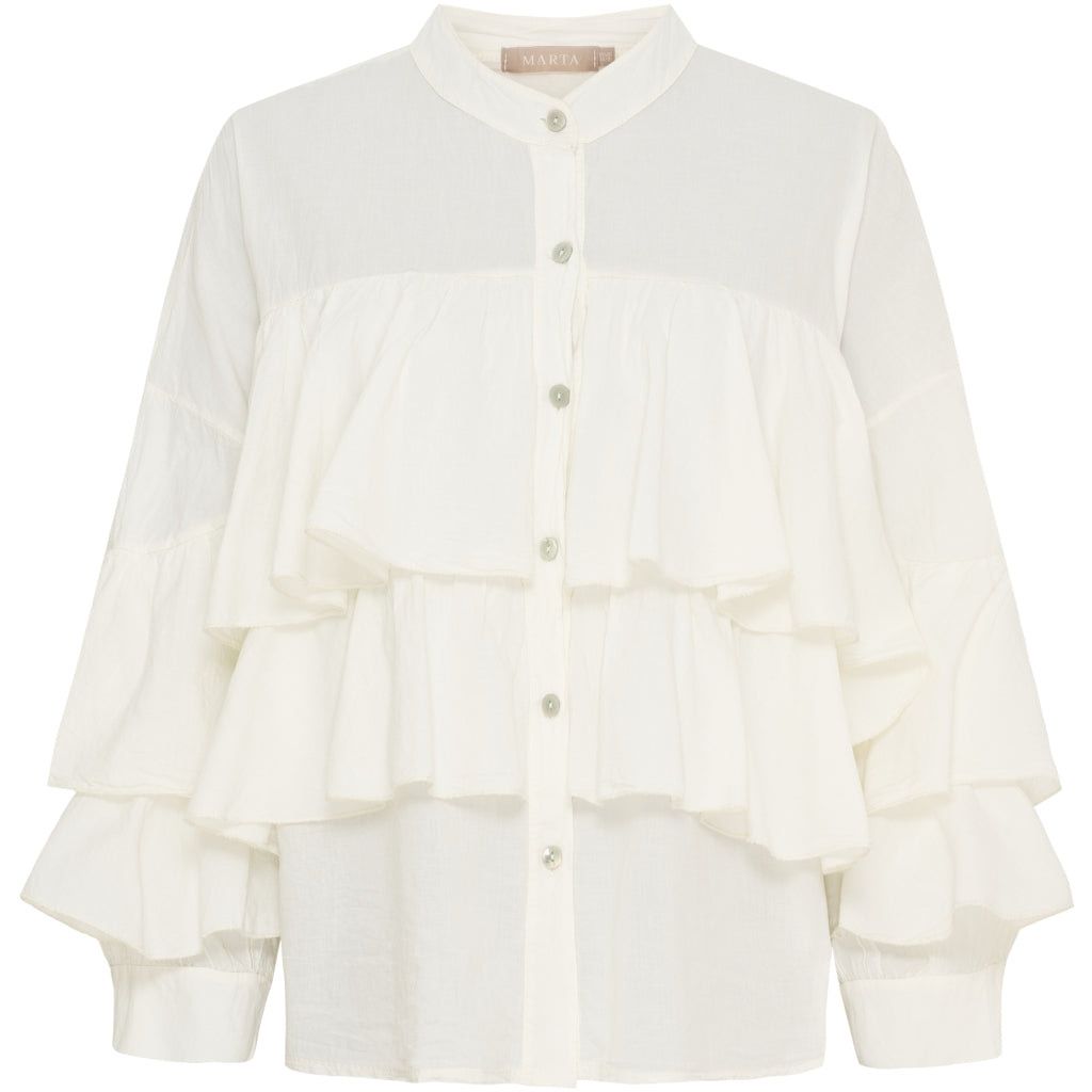 DEBBIE Volantbluse offwhite MARTA DU CHATEAU