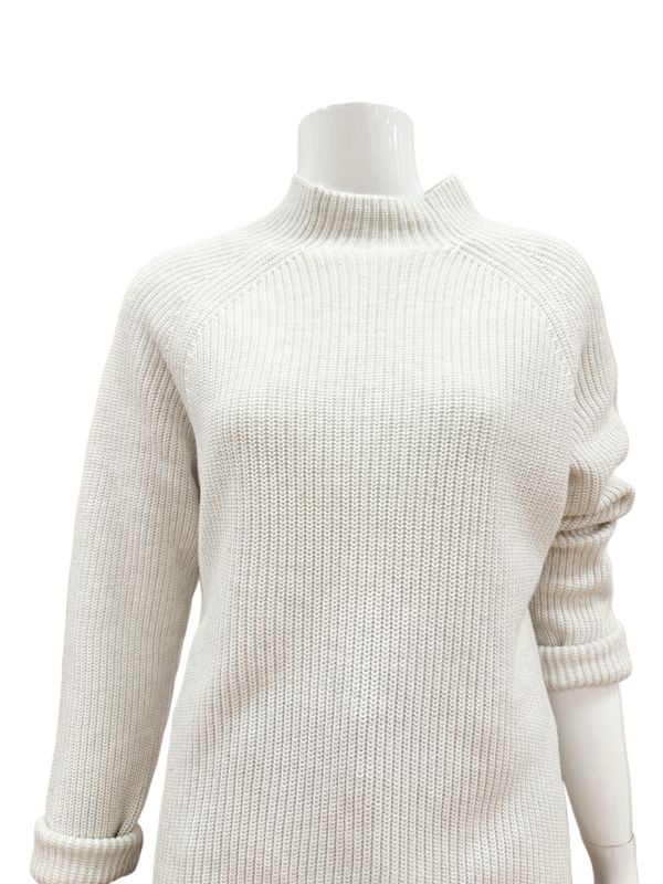 SLK20-8826 Mockneck BW Pullover pearl melange BLOOMINGS SLK20-8826 Mockneck BW Pullover pearl melange BLOOMINGS