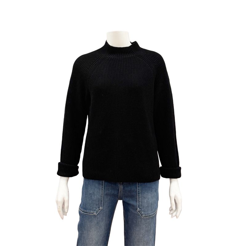 SLK20-8826 Mockneck BW Pullover black BLOOMINGS SLK20-8826 Mockneck BW Pullover black BLOOMINGS
