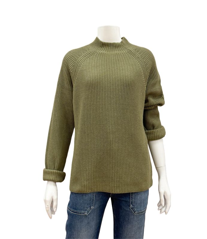 SLK20-8826 Mockneck BW Pullover olive BLOOMINGS SLK20-8826 Mockneck BW Pullover olive BLOOMINGS
