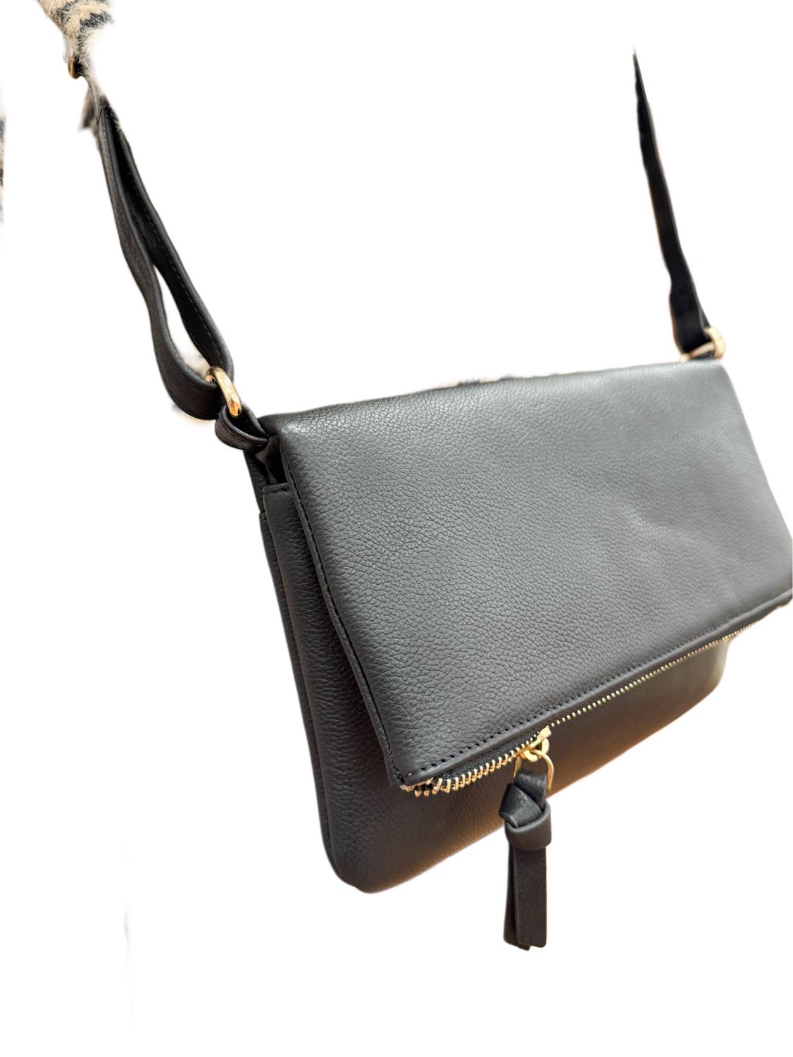 51/1422 Lederbag geprägt black ITALIEN