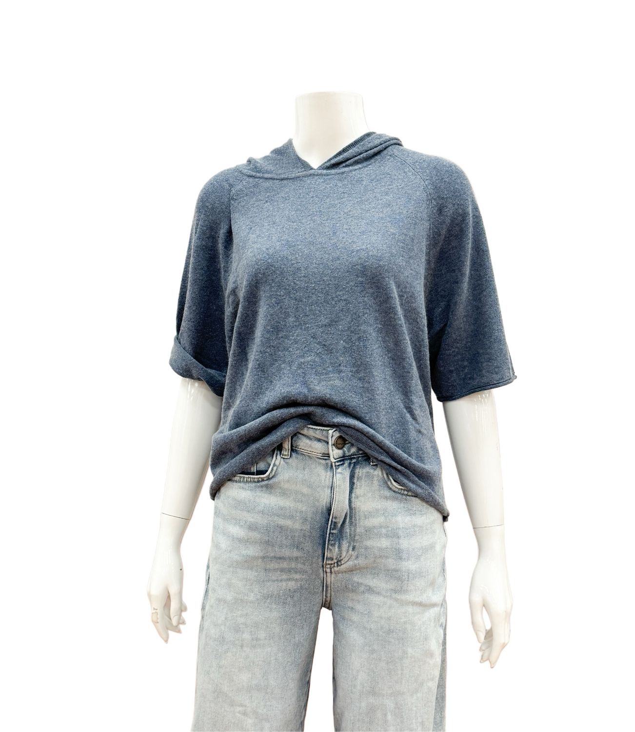 01-000486-508 china blue gestrickter Hoodie YAYA