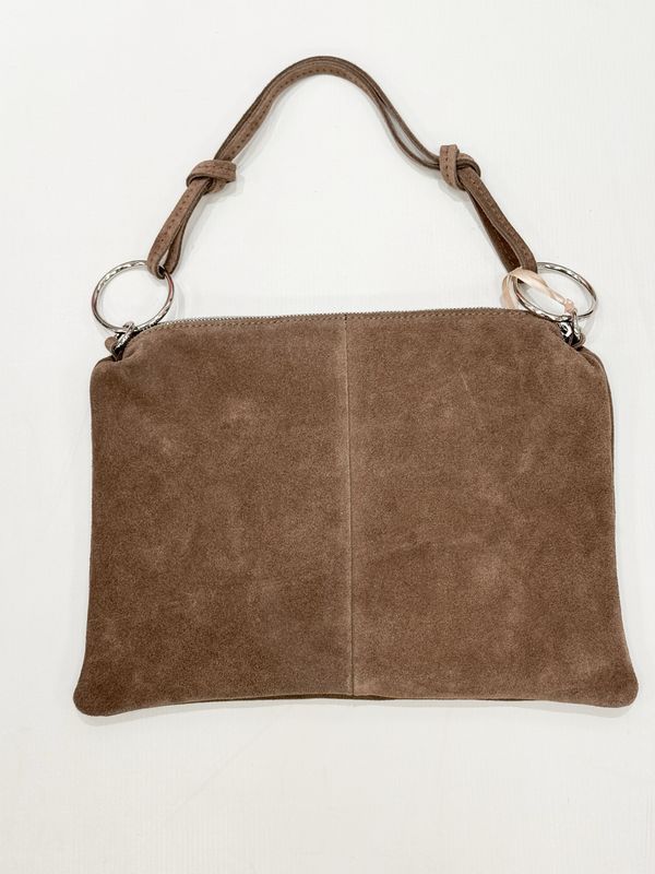 112604 Wildledertasche taupe ITALIEN 112604 Wildledertasche taupe ITALIEN