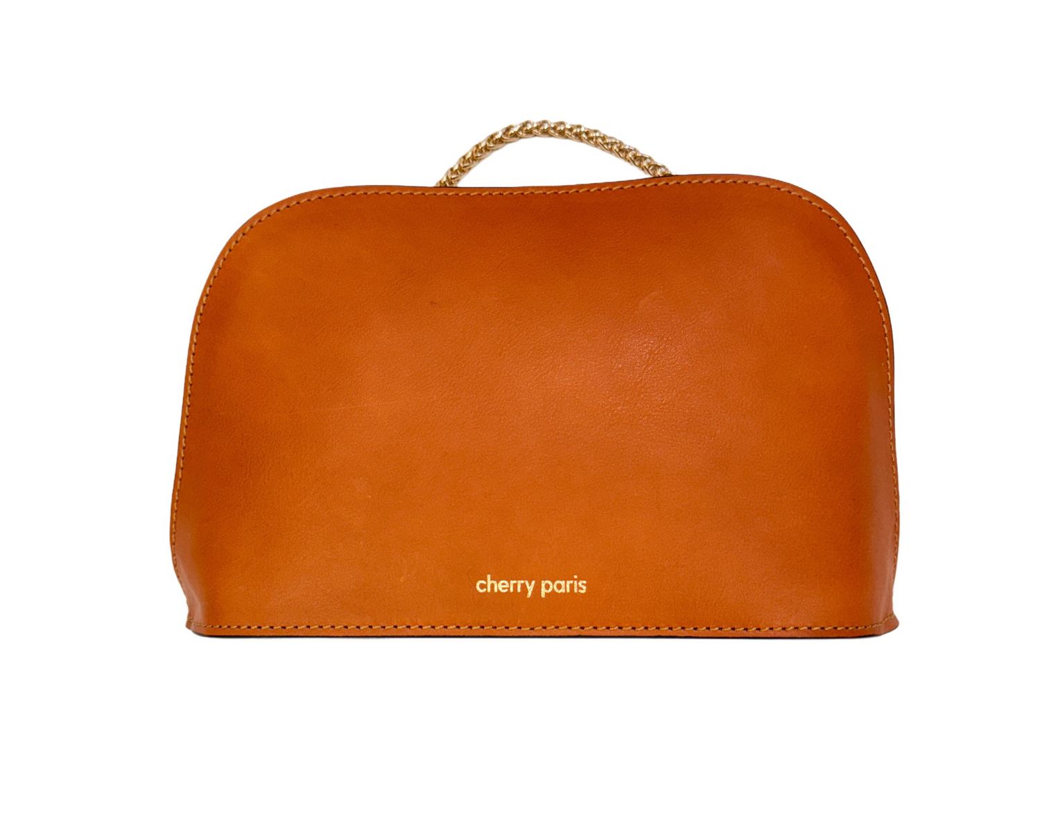DEBORAH Lederbag orange-camel ITALIEN