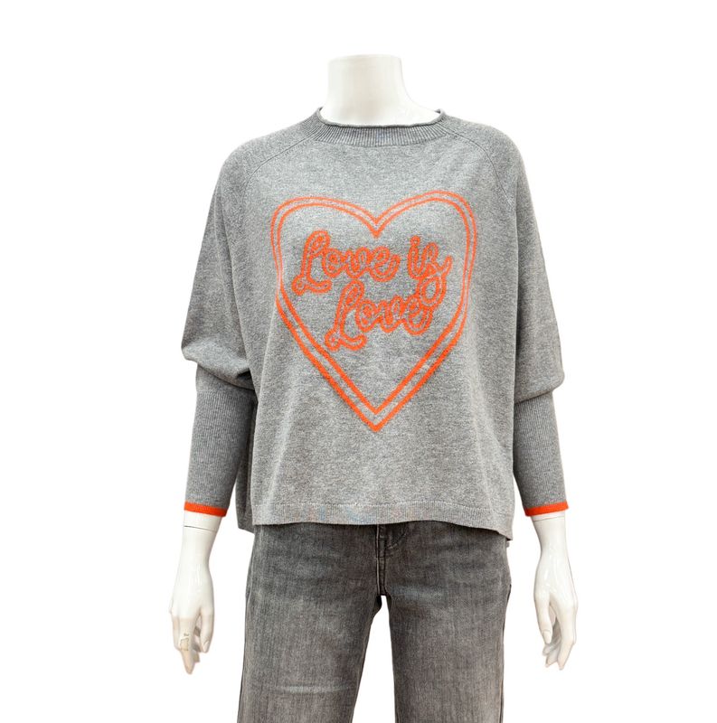51043/5 Mockneck oversize Pullover grey-flame THE SHIRT PROJECT