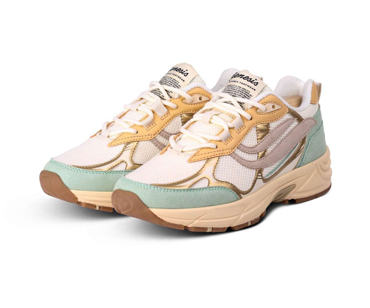 G-ECO 99 Metallic 1005886-36 veganer Sneaker mint gold sand GENESIS Größentabelle unten in der Beschreibung
