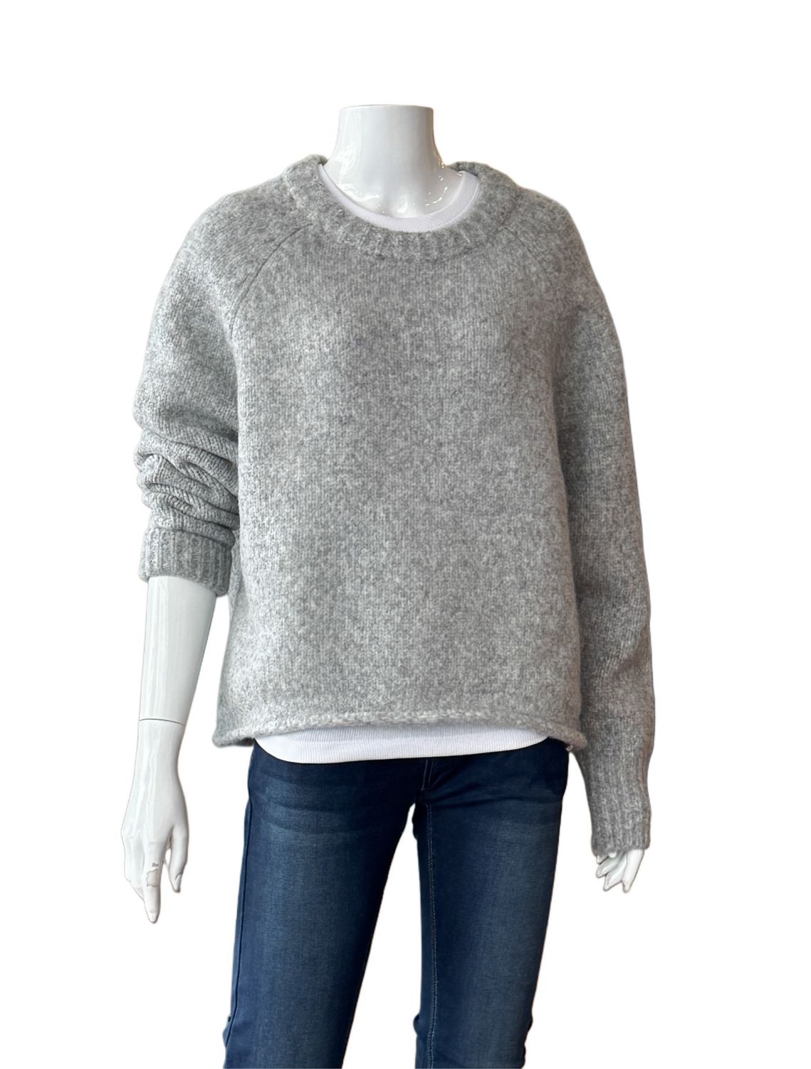 51045/5 Kuschelpullover grey melange THE SHIRT PROJECT