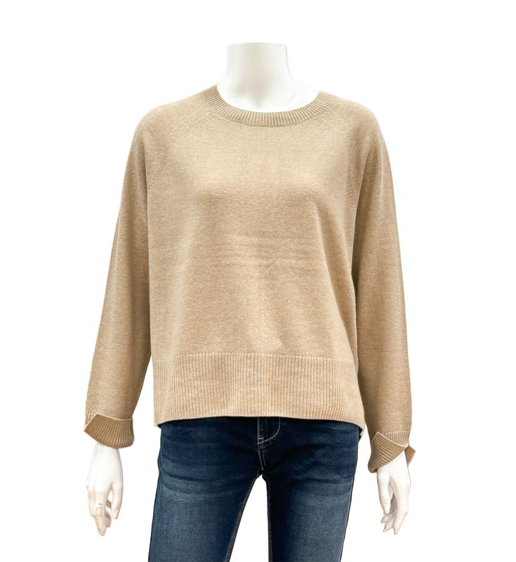 NOVEE sand Merino/ Cashmere Pullover RINO&PELLE NOVEE sand Merino/ Cashmere Pullover RINO&PELLE