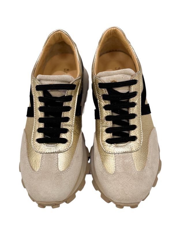 Zola gold Sneaker in gold, schwar,natue BABOUCHE