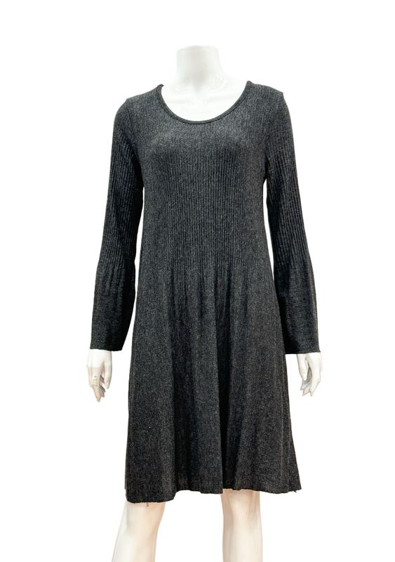 Sally darkgrey süßes Kleid aus Strick Wirkware MARTA DU CHATEAU Sally darkgrey süßes Kleid aus Strick Wirkware MARTA DU CHATEAU